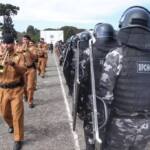 Desfile de 170 anos mostra evolução da tecnologia usada pela PM para ajudar população