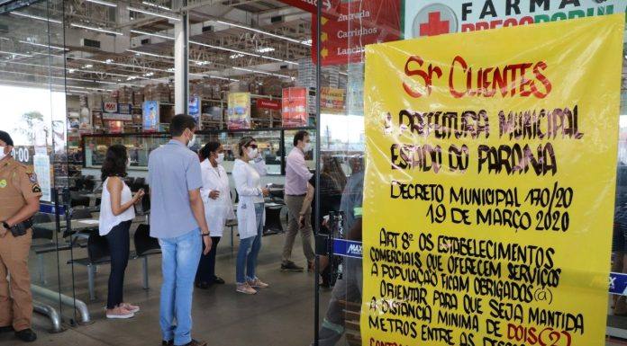 Prefeitura de Arapongas monitora estabelecimentos com permissão para funcionamento