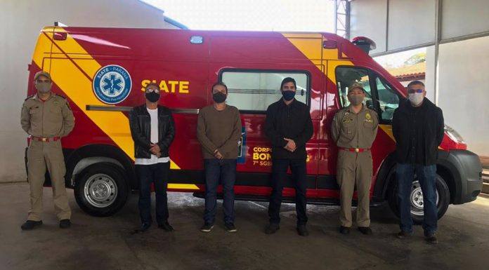 Santo Antônio da Platina recebe nova Ambulância do SIATE