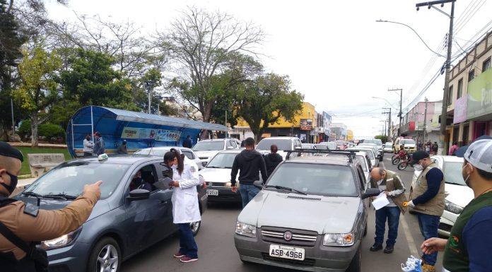 Prefeitura realiza nova blitz educativa para combate à Covid-19