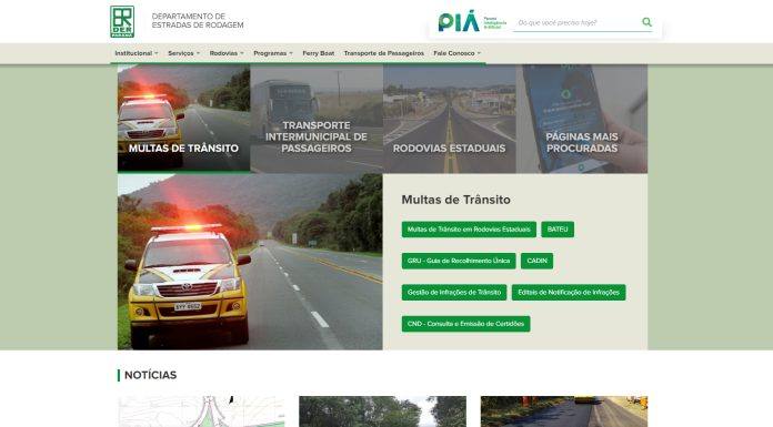 Departamento de Estradas de Rodagem do Paraná lança novo portal