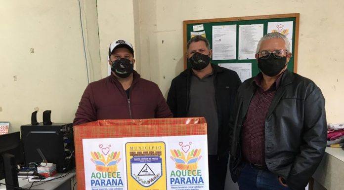 Município está arrecadando doações para campanha Aquece Paraná