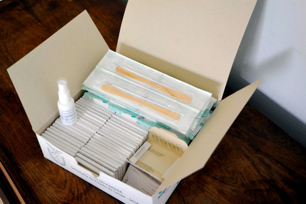Kits para exames de saúde Papanicolau.Foto: Divulgação SESA