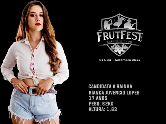 Hoje tem escolha da Rainha da Frutfest em Carlópolis!