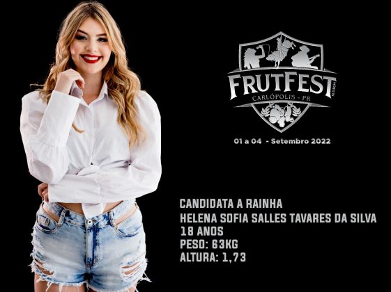 Hoje tem escolha da Rainha da Frutfest em Carlópolis!