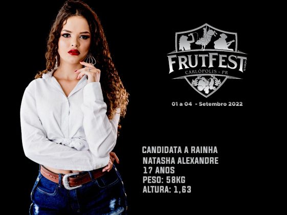 Hoje tem escolha da Rainha da Frutfest em Carlópolis!