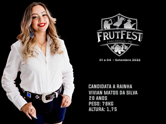 Hoje tem escolha da Rainha da Frutfest em Carlópolis!