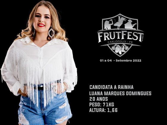 Hoje tem escolha da Rainha da Frutfest em Carlópolis!