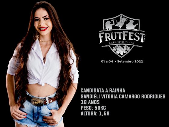 Hoje tem escolha da Rainha da Frutfest em Carlópolis!