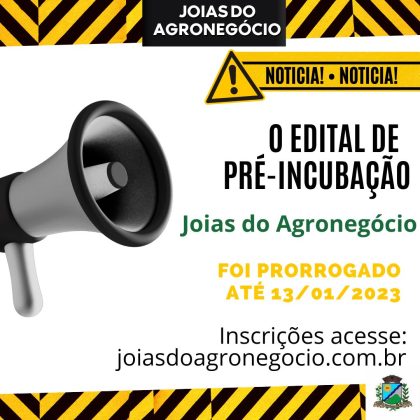 Programa "Joias do Agronegócio" tem inscrições prorrogadas até janeiro