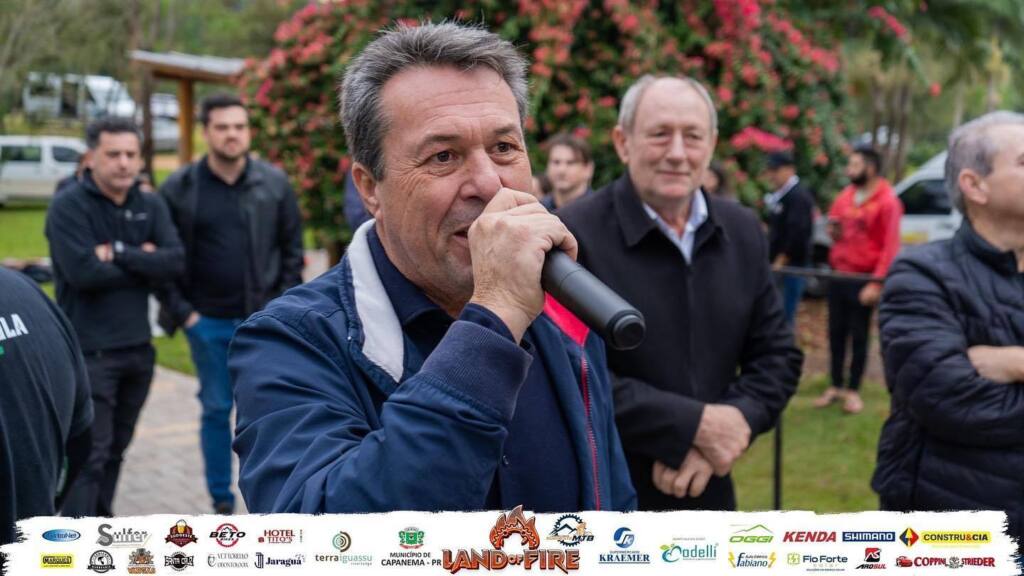 Secretário do Turismo Estadual - Márcio Nunes no Sudoeste Marathon Bike em Capanema