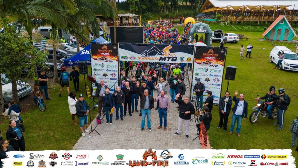 Secretário do Turismo Estadual - Márcio Nunes no Sudoeste Marathon Bike em Capanema