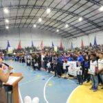 Com entrega de reforma de Ginásio, Sertanópolis realiza abertura dos Jogos Escolares