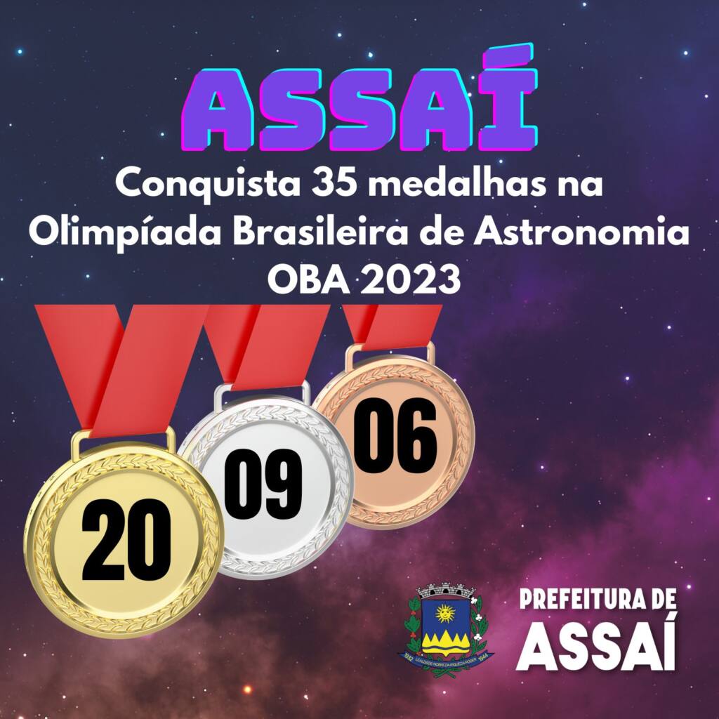 Assaí conquista 35 medalhas na olimpíada brasileira de astronomia