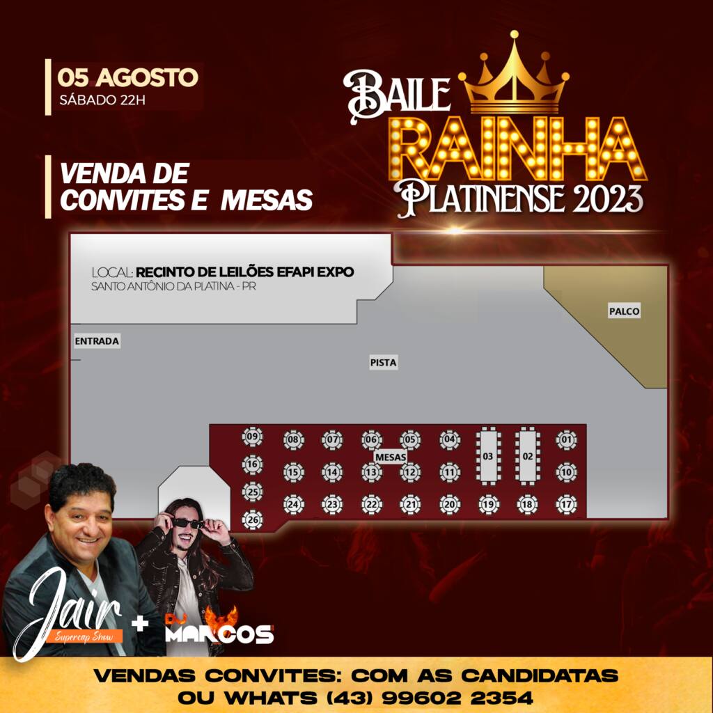 26 candidatas disputam o Concurso Rainha Platinense 2023