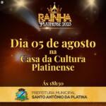 Concurso elege a “Rainha Platinense 2023” neste sábado