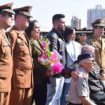 Cerimônia em comemoração ao aniversário da Polícia Militar