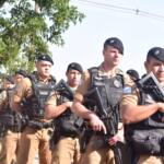 Cerimônia em comemoração ao aniversário da Polícia Militar