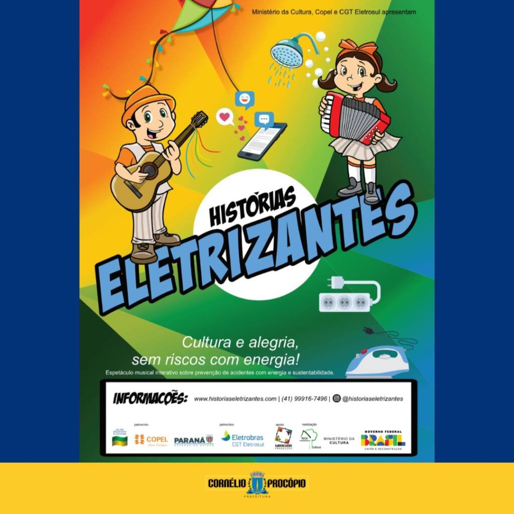 Nova temporada do espetáculo Histórias Eletrizantes chega a Cornélio Procópio Nova temporada do espetáculo Histórias Eletrizantes chega a Cornélio Procópio