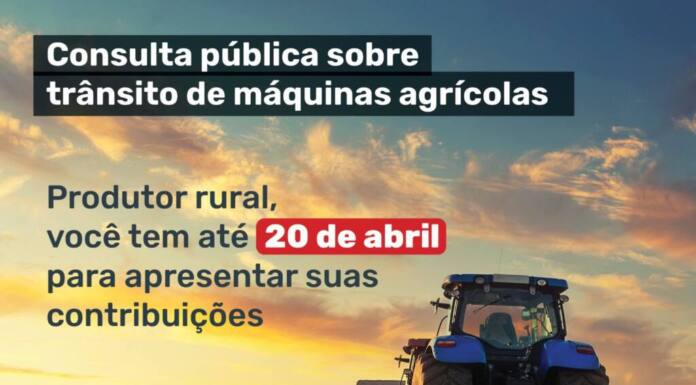 Consulta pública sobre trânsito de máquinas agrícolas