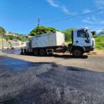 Micropavimentação asfáltica no jardim Veneza