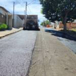Micropavimentação asfáltica no jardim Veneza