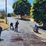 Micropavimentação asfáltica no jardim Veneza