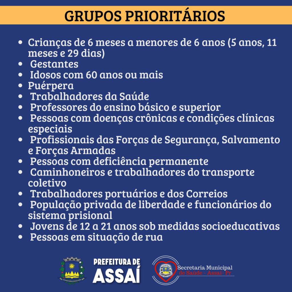 Vacinação contra a Influenza 2025 começa em Assaí