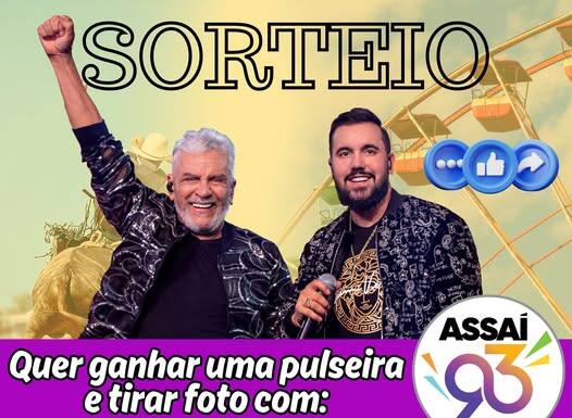 Quer ganhar uma pulseira e tirar uma foto com Matogrosso e Mathias?
