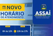 Novo horário de atendimento da Prefeitura Municipal de Assaí