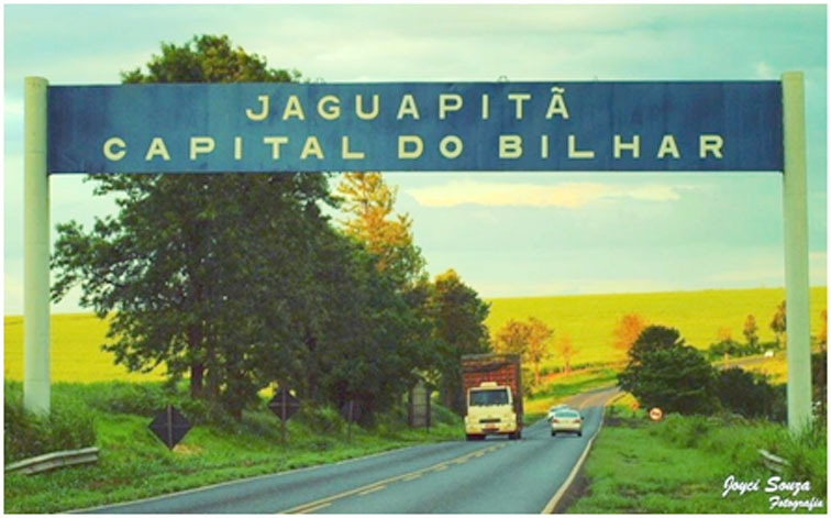 Antigo painel de entrada do Município de Jaguapitã - Divulgação