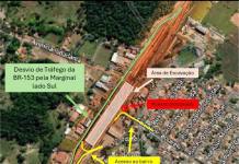 Obras na BR-153 fecham temporariamente acesso ao bairro Aeroporto a partir de sábado