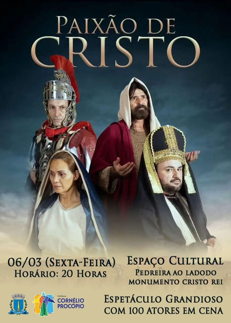 Paixão de Cristo em Cornélio Procópio terá 100 atores em cena