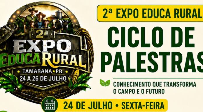 Expo Educa Rural reúne capacitação para produtores, rodeio e shows gratuitos em Tamarana