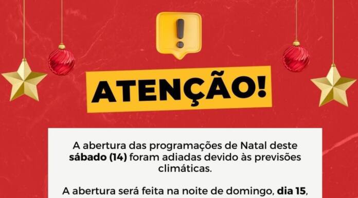 Programação de Natal alterada, confira as novas datas e horários