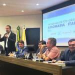 Presidente Edmar Santos na eleição da nova diretoria da ASSOMASUL e no lançamento do Programa ASSOMASUL - Itaipu 4.0