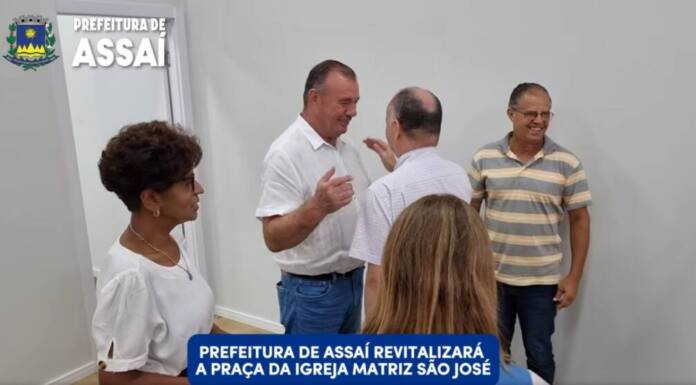 Prefeitura de Assaí revitalizará a praça da igreja matriz São José
