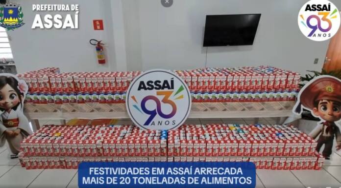 Festividades em Assaí arrecadam mais de 20 toneladas de alimentos