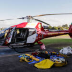 Helicóptero que vai ajudar vítimas das chuvas decola para o Rio Grande do Sul