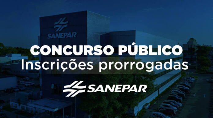 Inscrições para concurso público da Sanepar são prorrogadas até 21 de outubro