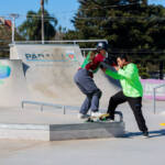 Bronze em Paris, Japinha ganha o carinho dos pequenos skatistas no Ginásio do Tarumã