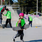 Bronze em Paris, Japinha ganha o carinho dos pequenos skatistas no Ginásio do Tarumã