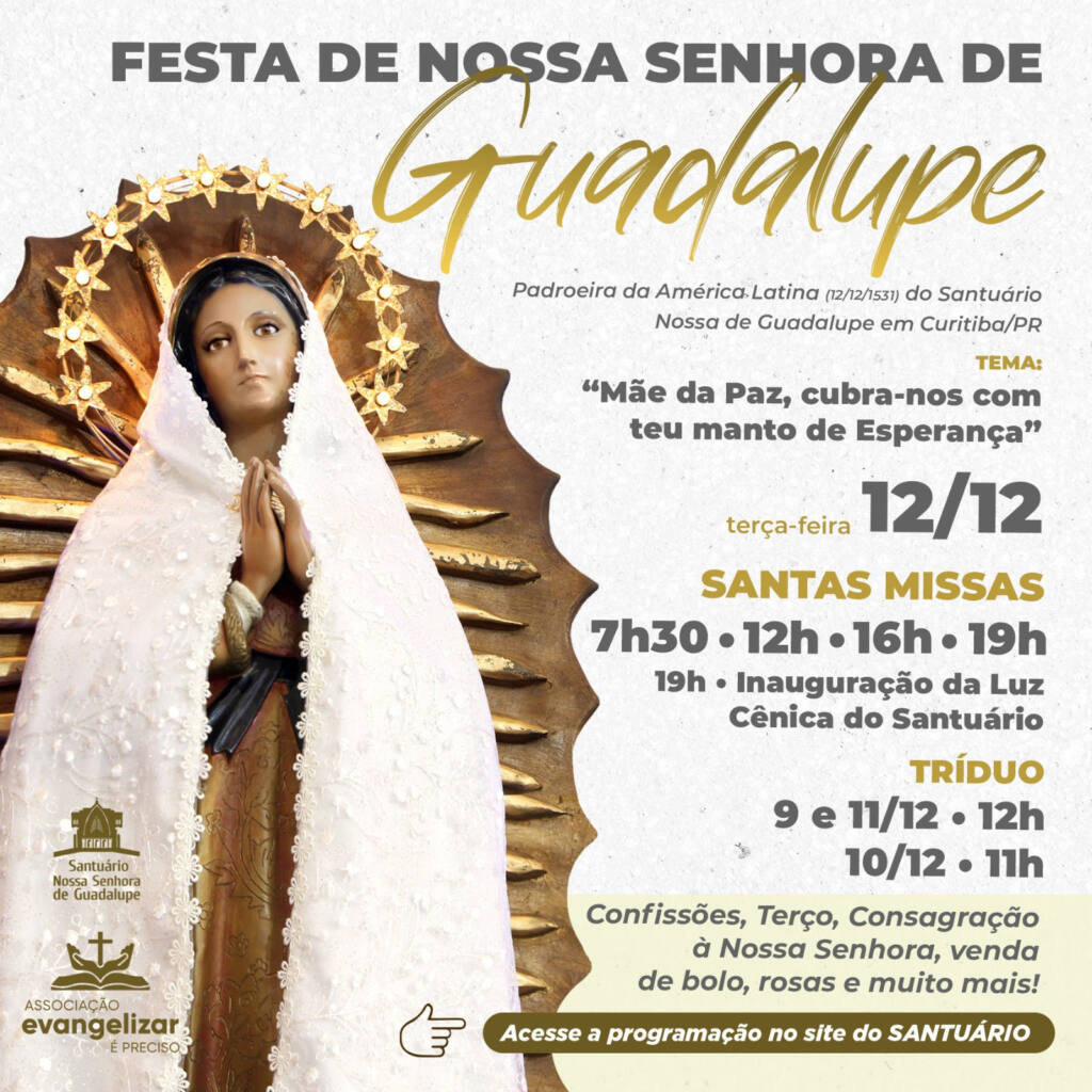 Santuário ganha iluminação cênica e recebe fiéis na Festa de Nossa Senhora de Guadalupe